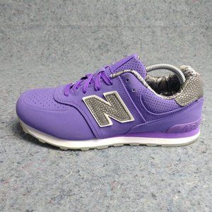 New Balance 574 Girls Running Shoes Size 5 Sneakers Trainers Purple KL574YPG
